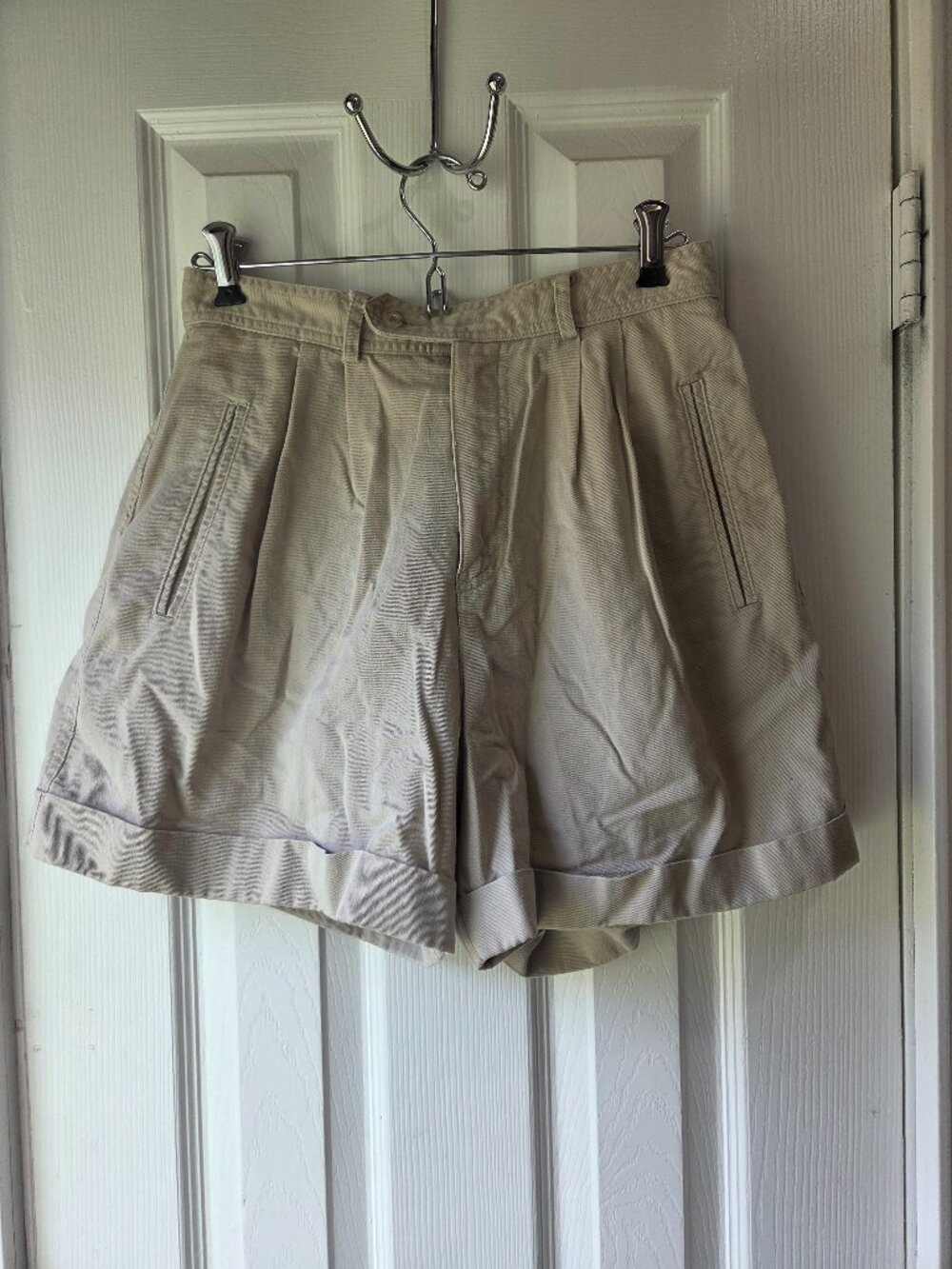 Vintage 90's Liz Claiborne Lizware Classic Fit Mom Shorts Size 10 Khaki